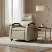 Hush Hiven Handbag Single Seater Motorized Recliner Chair Leatherette Wooden Handle Luxury Recliner